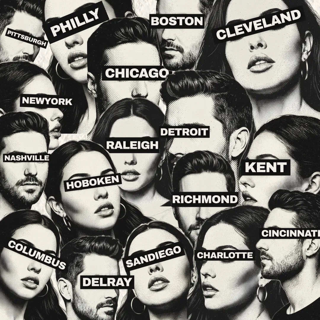 A collage of all of our city bar and pub crawl images